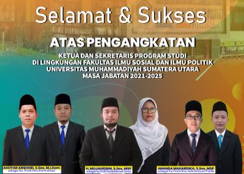 Pimpinan Prodi Se-FISIP UMSU Terima SK Pengangkatan Masa Jabatan 2021-2025